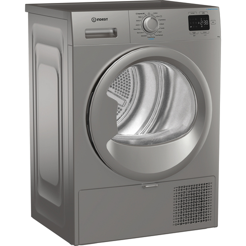 Indesit CYSD82DSSUK 8kg Heat Pump Condenser Dryer in Silver A Rated St - image 4