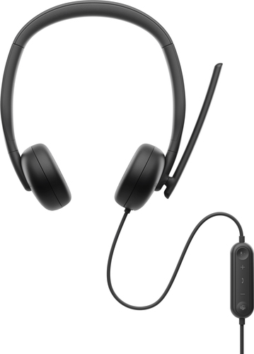 DELL WH3024 Гарнитура Проводная Оголовье Офис/колл-центр USB Type-C Черный