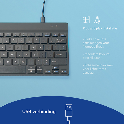R-Go Tools Compact Break ergonomisch toetsenbord, afbeelding 6