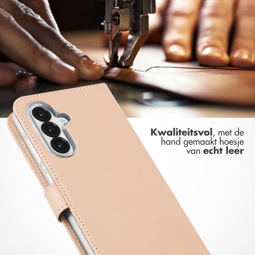 Selencia Echt Lederen Bookcase Samsung Galaxy A56 - Dusty Pink, afbeelding 2