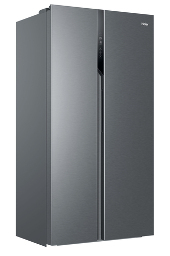 Haier HSR3918ENPG American-Style Fridge Freezer - Silver/Grey - image 3