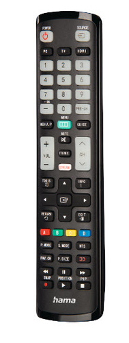 Hama Universal Remote Control voor Samsung TVs IR Teachable Illuminating Buttons Afstandsbediening Zwart, afbeelding 3