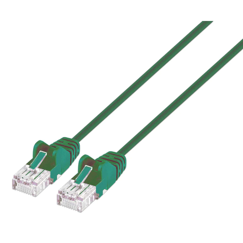 CAT6 U/UTP SLIM NETWORK PATCH CABLE, 5 FT., GREEN