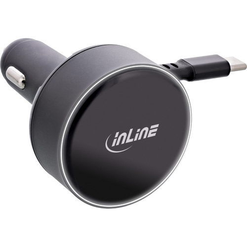 InLine 31502R mobile device charger Universal Black Cigar lighter Fast charging Auto