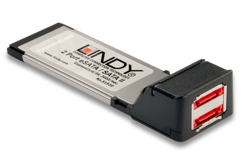 Lindy eSATA II Card - 2 Port, ExpressCard/34