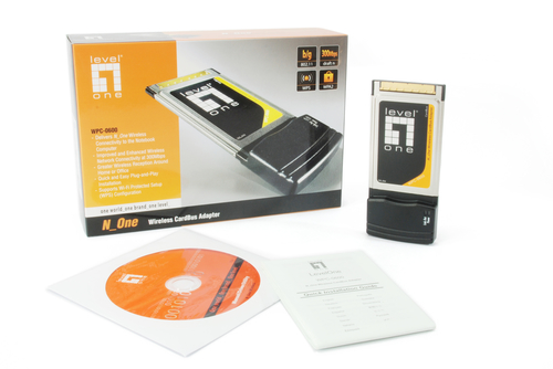 LevelOne 300Mbps Wireless CardBus Network Adapter – image 2