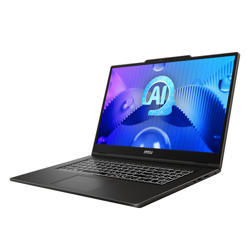 MSI Venture 17 AI A1MG-005FR Intel Core Ultra 7 155H Ноутбук 43,9 cm (17.3") Full HD 16 GB DDR5-SDRAM 512 GB Твердотельный накопитель (SSD) Wi-Fi 6E (802.11ax) Windows 11 Home Серый AZERTY Французский