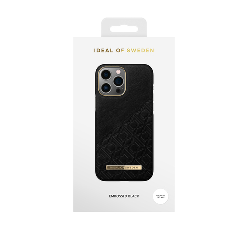 iDeal of Sweden Atelier Case iPhone 12PM/13PM Embossed Black