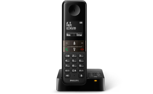 Philips D4551B/FT telephone DECT telephone Caller ID Black – image 2