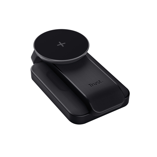 Trust Viro 3-in-1 Wireless Magnetic Charge Stand Oplader Zwart, afbeelding 3