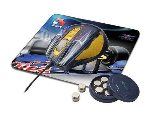 Trust Red Bull Racing Xtreme Mouse pele USB Type-A Lāzers 3200 DPI