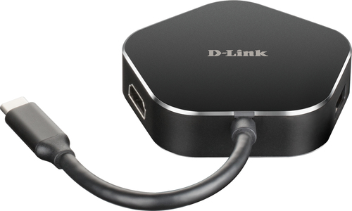 D-Link DUB-M420 док-станция для ноутбука Проводная Thunderbolt 3 Алюминий, Черный