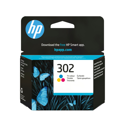 HP 302 Tri-colour Original Ink Cartridge (F6U65AE) - image 1