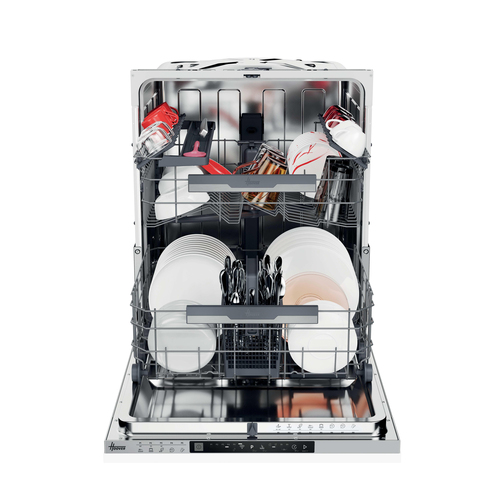 Hoover HI 5C6F0S-80 Full Size Fully Integrated WiFi-enabled Dishwasher, Silver/Grey - image 2