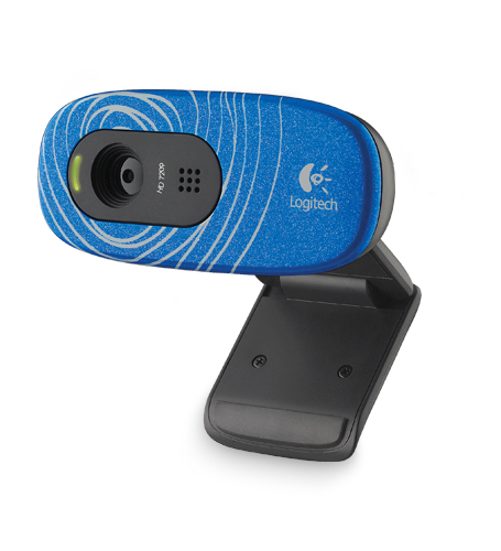 Logitech C270 veebikaamera 3 MP 1280 x 720 pikslit USB 2.0 Must, Sinine