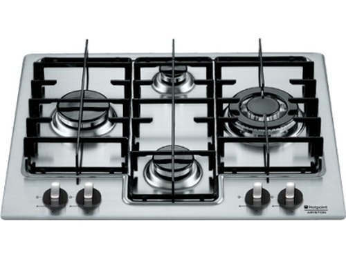 Hotpoint PZ 640 T K (IX)/HA Must, Roostevaba teras Sisseehitatud Gaas 4 tsoon(id)