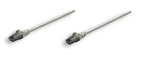 INTELLINET PATCH CABLE CAT6 GREY 0.5FT SNAGLESS BOOT