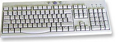 Manhattan 155052 klaviatūra Biuras USB Balta