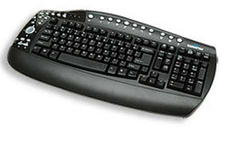 Manhattan 171595 klaviatūra USB + PS/2 Juoda