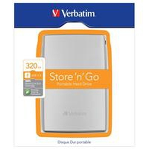 Verbatim Store'n'Go 320GB Externe Festplatte Silber