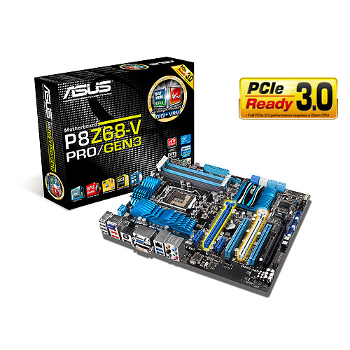 Specs ASUS P8Z68-V PRO/GEN3 motherboard Intel Z68 LGA 1155 (Socket