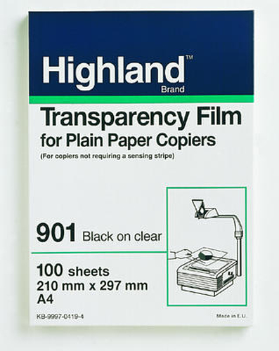 3M Highland 901 A4 Transparency Film