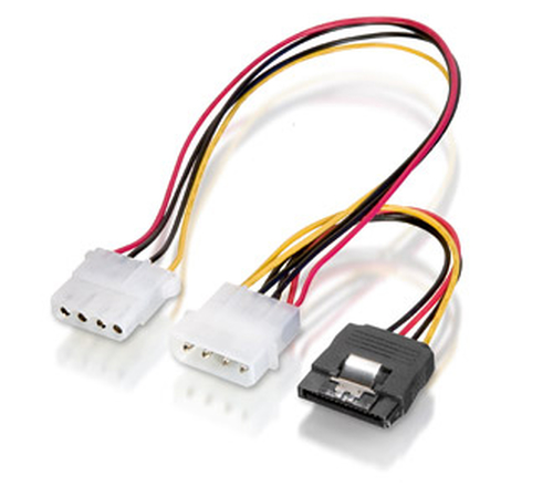 Equip 2 x 5.25 - SATA 15-pin, 0.3m 0,3 m