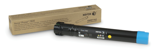 Xerox Cyan Standard Capacity Toner Cartridge 6k pages for 7800 - 106R01563