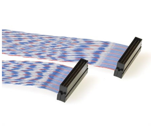 ACT IDC 68 pin male - 68 pins Flatcable twisted SCSI-kaabel Sinine Sisemodem 0,75 m 68-p
