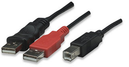Manhattan USB Cable USB kabelis USB 2.0 USB A USB B
