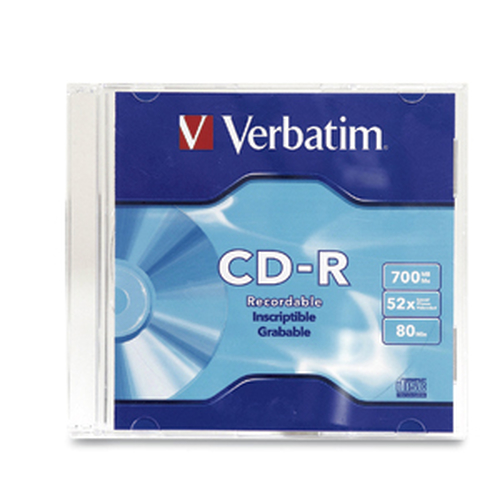 Verbatim Disco Virgen para CD CD-R 52x 1 Disco 94776 94776 - Verbatim