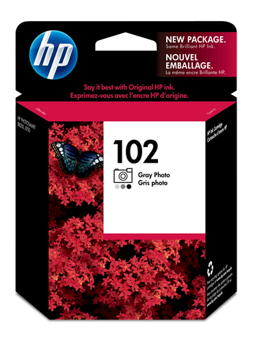 HP 102 - 23 ml - gris foto gris claro gris oscuro negro foto - original - cartucho de tinta foto - para Photosmart 8750 8750gp 8753 8758 Pro B8350 Pro B8353 - C9360AN