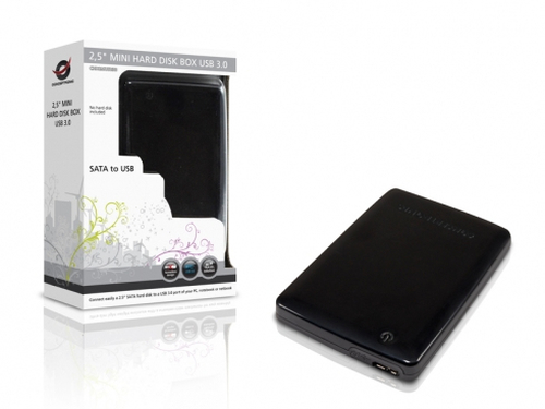 Conceptronic Grab'n'Go Collection 2,5" Harddisk Box Mini USB 3.0 CHD2MUSB3B - Storage enclosure, afbeelding 6