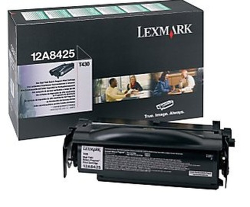 Lexmark - Negro - original - cartucho de tóner LRP - para Lexmark T430 T430d T430dn T430dtn - 12A8425