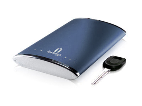 Iomega 250GB Portable Hard Drive Externe Festplatte Blau