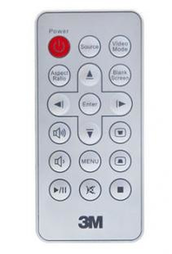 3M MP410 Remote Control tālvadības pults Projektors Nospiežamās pogas