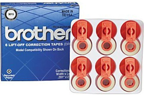 Cinta Correctora Brother 3015 Para Máquinas de Escribir C/6 Pzas 3015 - 3015