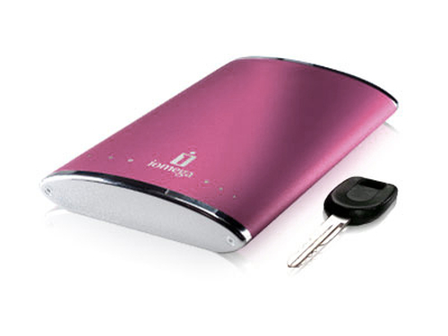 Iomega 250GB Portable Hard Drive Externe Festplatte Pink