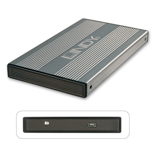 Lindy 42670 kõvakettaboks Must 2.5 Toide USB kaudu