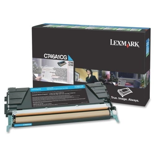 Lexmark Cyan Toner Cartridge 7K pages - C746A1CG