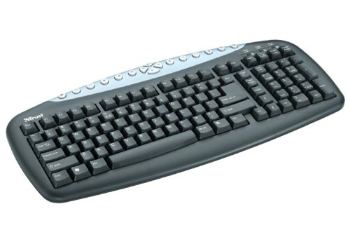 Trust Multimedia Keyboard KB-1150 klaviatuur PS/2 QWERTY Must