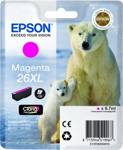 Original Epson 26XL Magenta Ink Cartridge - image 2