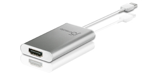 j5create JUA250 USB grafiskais adapteris 1920 x 1200 pikseļi Balts