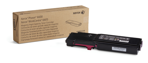Xerox Magenta High Capacity Toner Cartridge 6k pages for 6600 WC6605 - 106R02230