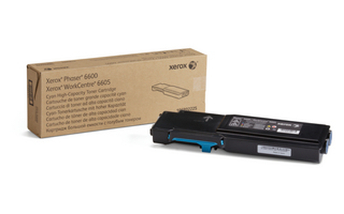 XEROX 106R02225 PHASER 6600/WORKCENTRE 6605 HIGH CAPACITY CYAN TONER CARTRIDGE -
