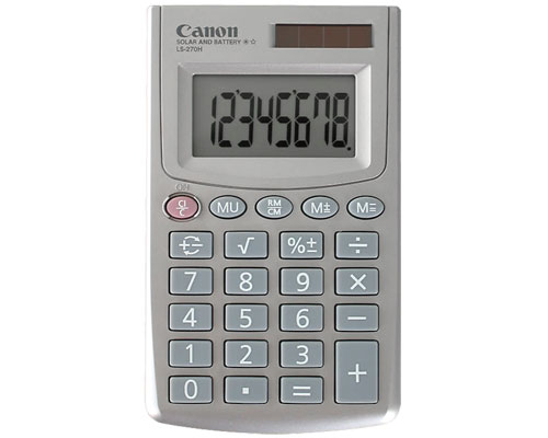 Canon LS-270H kalkulaator Tasku Tavaline kalkulaator Hõbe