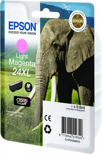 Original Epson 24XL Light Magenta Ink Cartridge 740 pages - image 1
