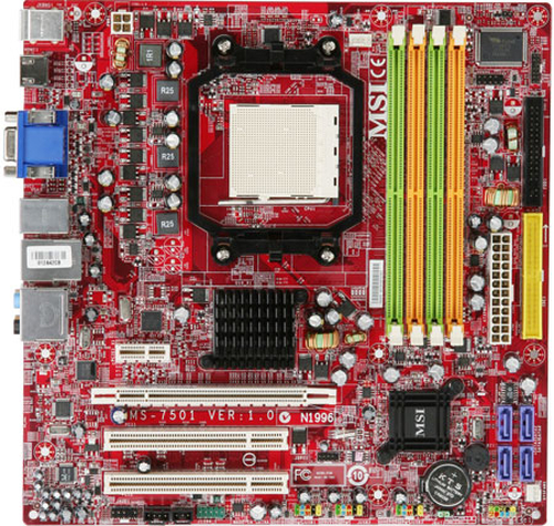 MSI K9A2GM-FIH AMD 780G Pistikupesa AM2 Mikro ATX