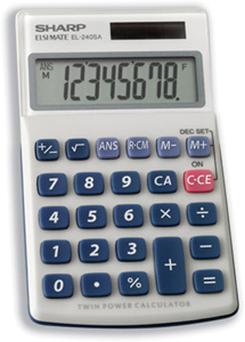Sharp EL-240SAB kalkulaator Tasku Tavaline kalkulaator Hall