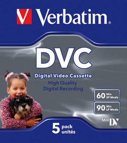 Verbatim Digital Video Cassette 60 Min 5 Pack Videokassett 5 tk